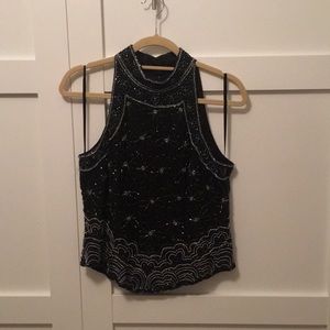 Adriannna Papell Boutique Sequin Top